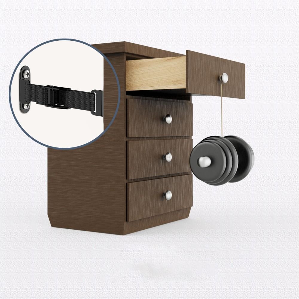 Earthquake Anchor Strap - Earthquake Proof Furniture Anchors Unisex Proofing