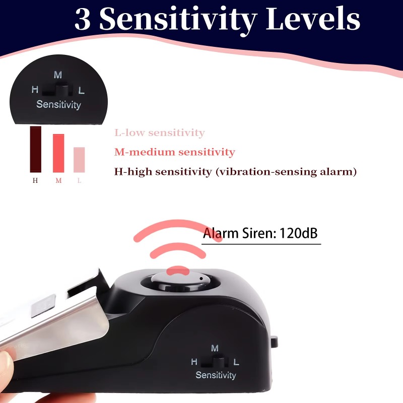 Anti-theft portable door stop  - Door Stop Alarm recension och pris