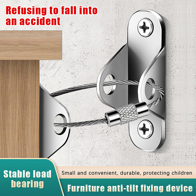 1Set Earthquake Proof Furnitur - Earthquake Anchor Strap recension och pris