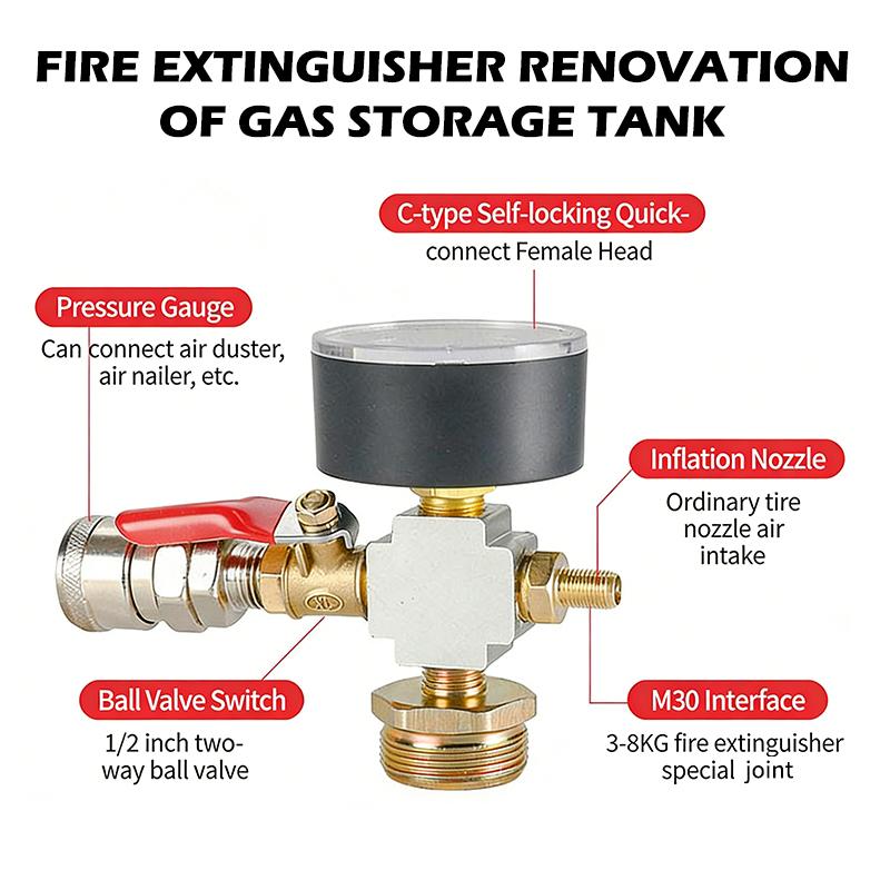 Air Pump Pressure Adapter Conv - Fire Extinguisher Small recension och pris